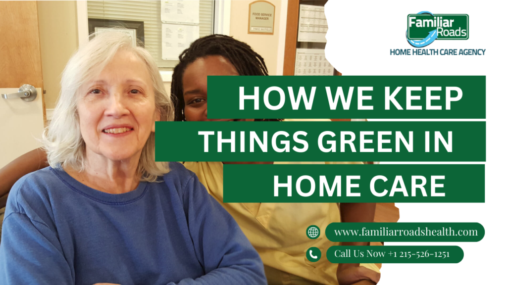 Caregiver administering a vaccine to an elderly woman – A healthcare worker gently giving a vaccine shot to a smiling senior in a well-lit home setting.
