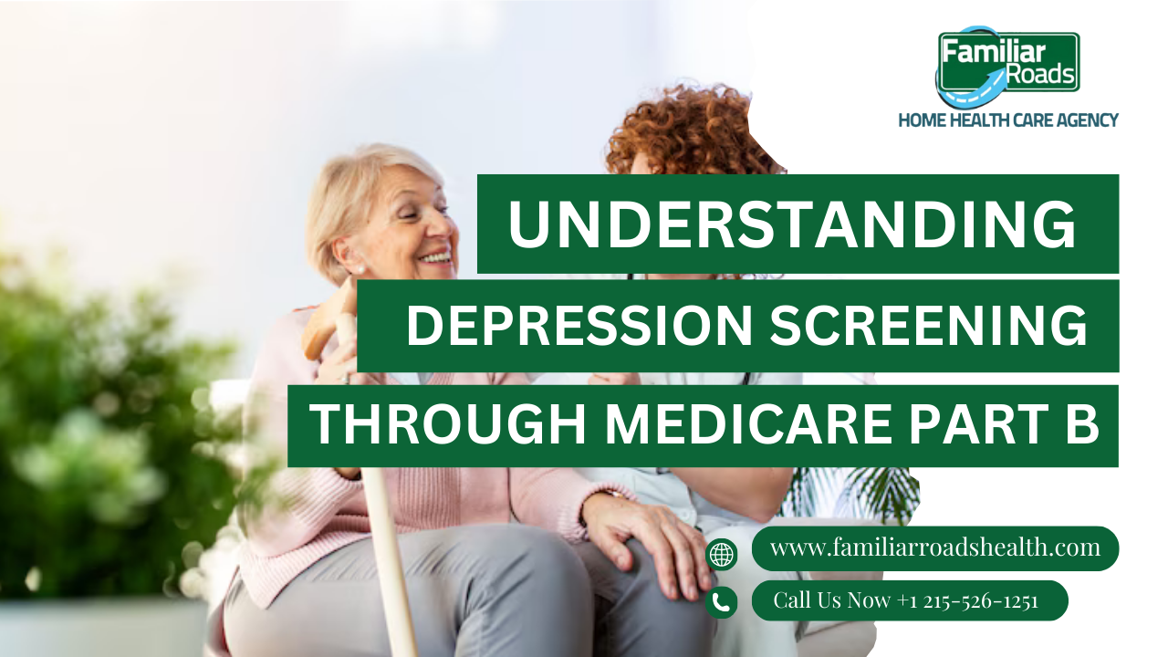 Senior woman smiling during a compassionate checkup with her healthcare provider, representing support and mental wellness.