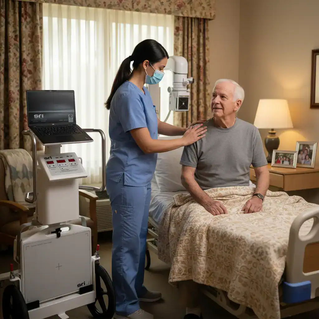 Radiologic technologist performing a diagnostic imaging scan during National Radiologic Technology Week 2025, highlighting the importance of early detection.